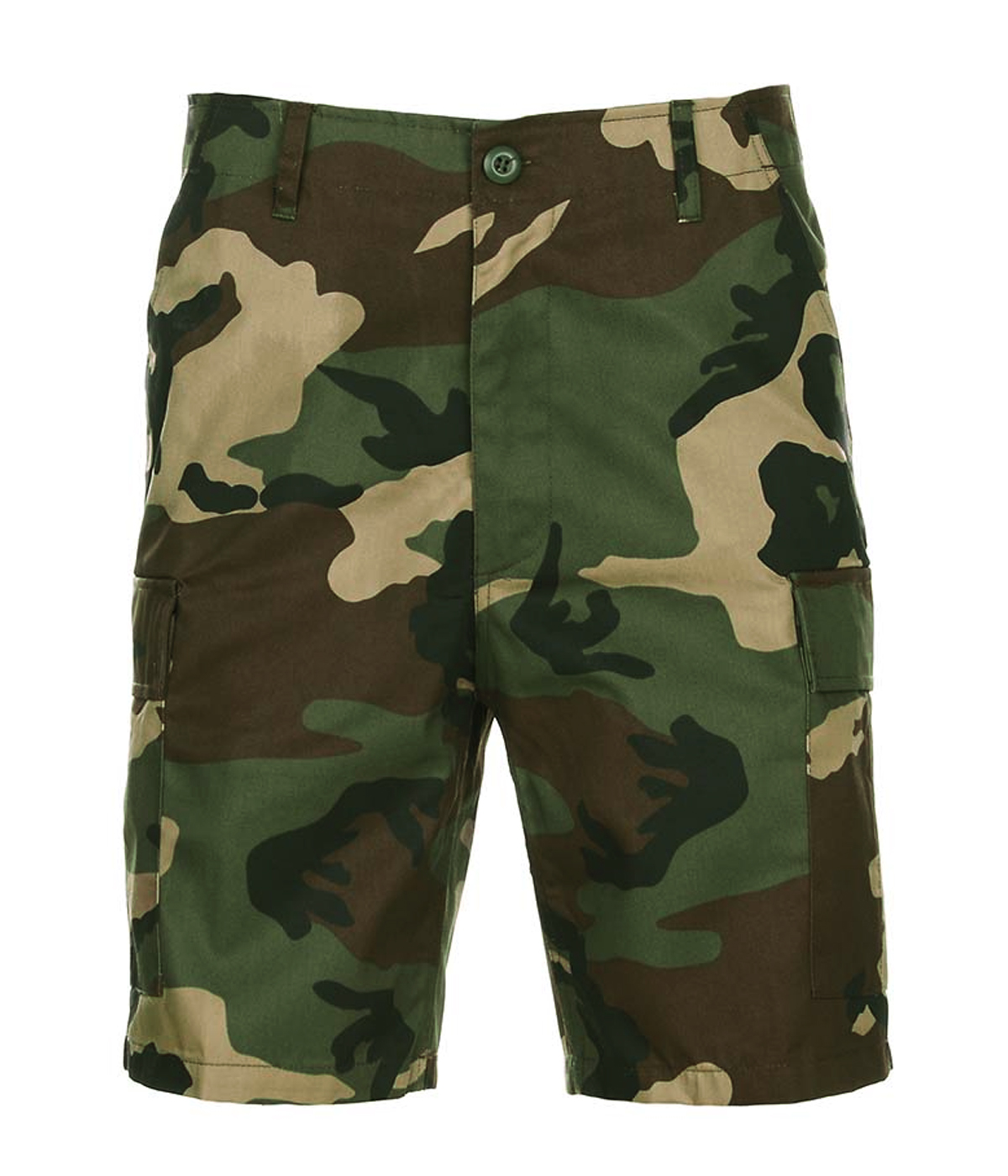 PANTALON CORTO COMBAT CAMUFLAJE VERDE